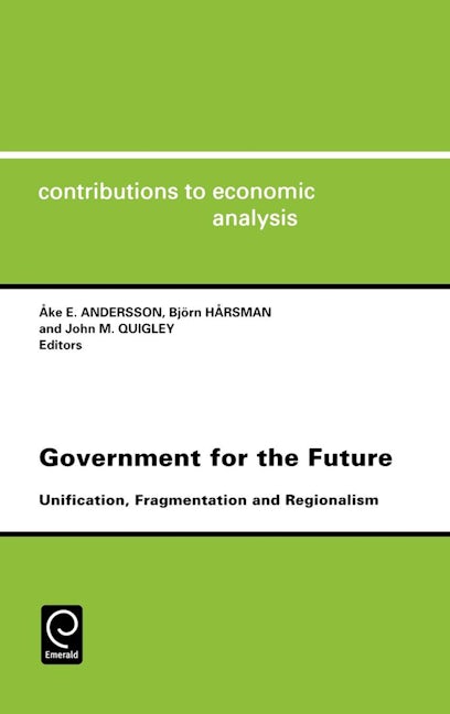 Book cover image for Government for the Future ISBN: 9780444827678